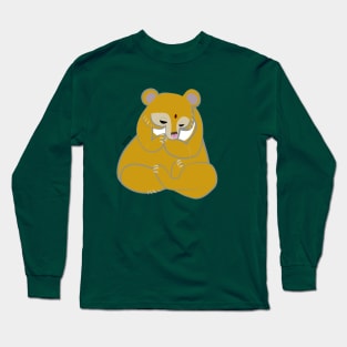 Golden Yoga bear Long Sleeve T-Shirt